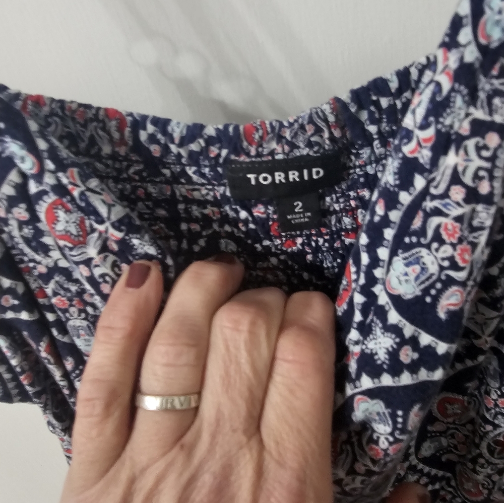 Torrid Medallion print dress size 2 - Picture 5 of 8